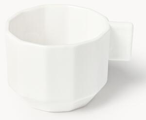Set di 4 tazzine da caffè in porcellana Angoli