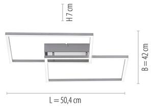 Leuchten Direkt 14018-55 - Lampadario a plafone LED dimmerabile IVEN 2xLED/15W/230V