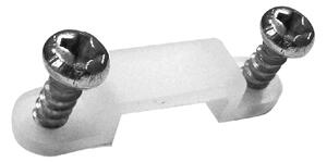 Staffa di montaggio per Striscia Led 8mm 10mm Trasparente Confezione 10 pz Novaline