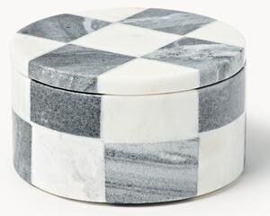 Westwing Crosby Studios, Portagioie in marmo con coperchio Carreaux