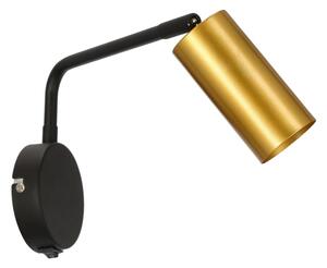 Lampada da muro TINA 1xGU10/15W/230V nero/oro