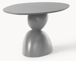Tavolo ovale Sahra Grey, 180 x 90 cm