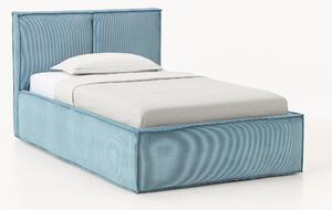 Letto singolo in velluto a coste con spazio contenitore aggiuntivo Dream