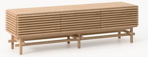 Credenza bassa piccola in legno di quercia Pierce