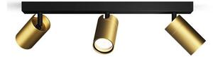 Philips - Luce Spot da bagno IDRIS 3xGU10/5W/230V IP44 nero/oro