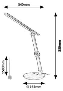 Rabalux 74198 - Lampada da tavolo LED dimmerabile con funzione Touch ISAK LED/9W/230V