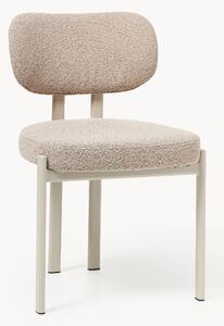 Sedia imbottita in bouclé Adrien