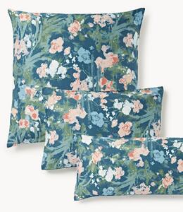 Federa in raso di cotone floreale Anthea