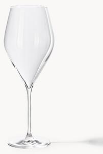 Set di 4 bicchieri da vino rosso in cristallo Silvio