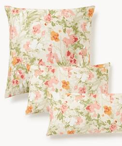 Federa in raso di cotone floreale Anthea