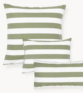Federa reversibile in cotone a righe Lorena