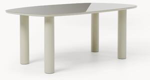 Tavolo organico con piano in vetro Beni, 200 x 110 cm