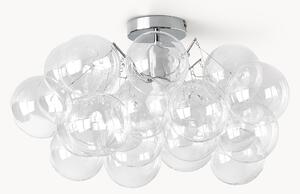 Lampada da soffitto a sfera in vetro Bubbles Chrome