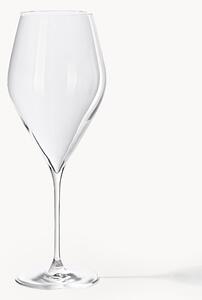 Set di 4 bicchieri da vino rosso in cristallo Silvio