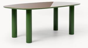 Tavolino con piano in vetro Beni, 200 x 110 cm
