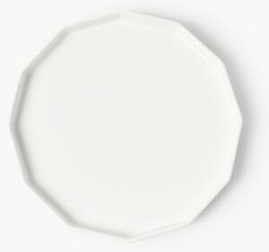 Set di 4 piatti da colazione in porcellana Angoli