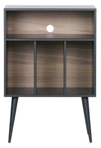 Credenza nera per gramofono in legno di pino 60x83 cmJames - WOOOD