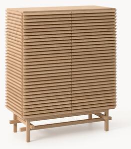 Credenza alta in legno di quercia Pierce
