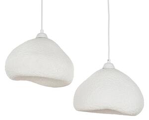 Brilagi - Lampadario a sospensione con cavo WABI SABI 2xE27/40W/230V diam. 45 cm bianco