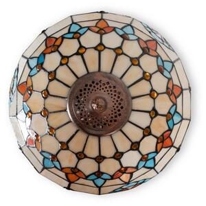 Brilagi - Lampada da terra Tiffany a vetri colorati MIRABELLA 2xE27/60W/230V