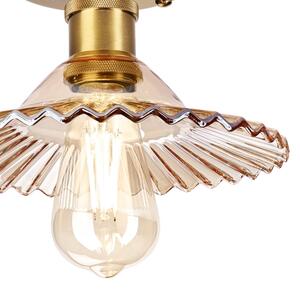 Plafoniera TRISH 1xE27/15W/230V oro/beige fumé