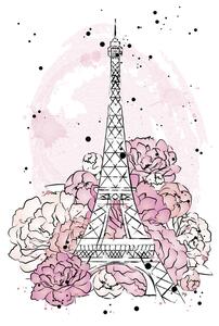 Illustrazione Peony paris, Martina Pavlova