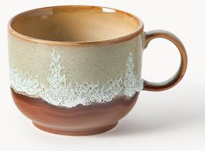 Tazza fatta a mano con smalto reattivo 70's