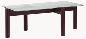 Tavolino con piano in vetro Kob