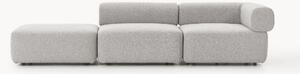 Chaise longue componibile in bouclé Anton
