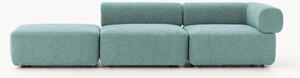 Chaise longue componibile in bouclé Anton