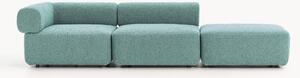 Chaise longue componibile in bouclé Anton