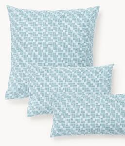 Federa in cotone percalle con stampa geometrica Inki