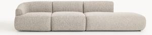 Chaise longue componibile 2 posti in bouclé Sofia