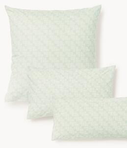 Federa in cotone percalle con stampa geometrica Inki