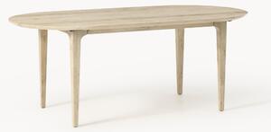 Tavolo ovale in legno di quercia Archie, 200 x 100 cm