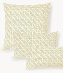 Federa in cotone percalle con stampa geometrica Inki