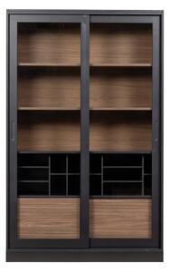 Libreria in legno di pino nero 125x200 cm James - WOOOD