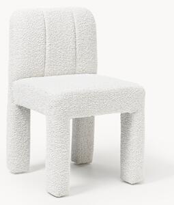 Sedia imbottita in bouclé Lukas