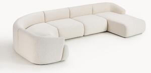 Divano XL componibile in bouclé Sofia