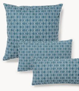 Federa in cotone con stampa geometrica Jella