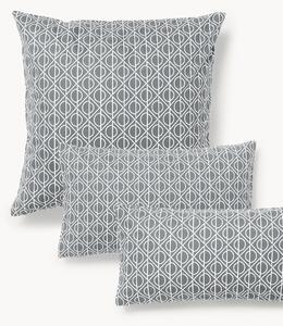 Federa in cotone con stampa geometrica Jella