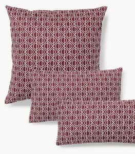 Federa in cotone con stampa geometrica Jella