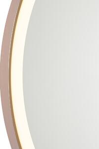 Specchio da bagno oro rosa 70 cm incluso LED con dimmer tattile - Miral