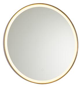 Specchio da bagno oro rosa 70 cm con LED con dimmer tattile - Miral