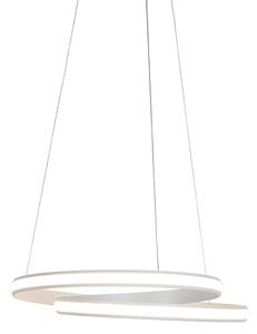 Lampada a sospensione moderna bianca 55 cm con LED - Rowan