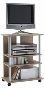 FMD Scaffale per TV/Hi-Fi con 3 Scomparti 65x40x79,2 cm in Rovere