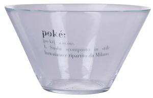 Ciotola insalatiera in vetro trasparente decorato poké bowl Victionary