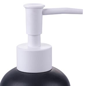 Dosatore dispenser sapone liquido in gres con base in legno per bagno locali e ristoranti 300 ml SPQeRe - White