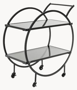 Carrello da portata con piani in vetro Loft