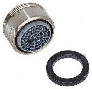 Aeratore hansgrohe QuickClean M24x1, senza limitatore di flusso, per miscelatore da cucina, in acciaio inossidabile Optic